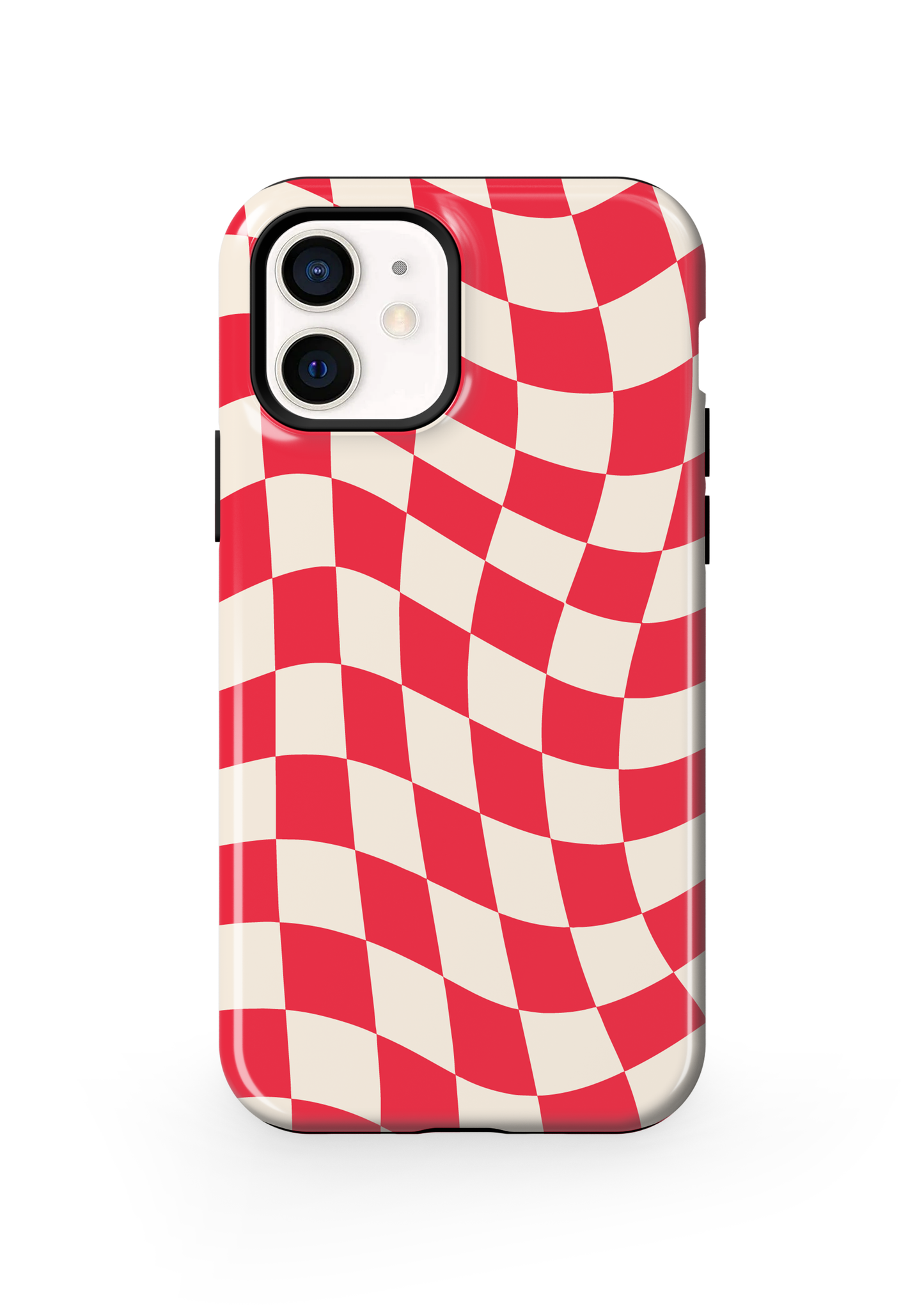 Vermillion Wavy Checkers II Phone Case