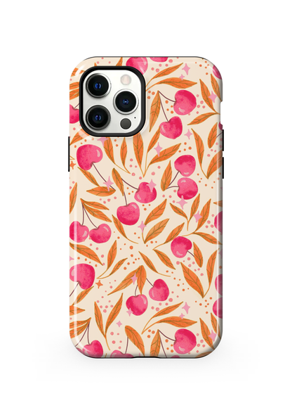 Persimmon Cherry Charm Phone Case