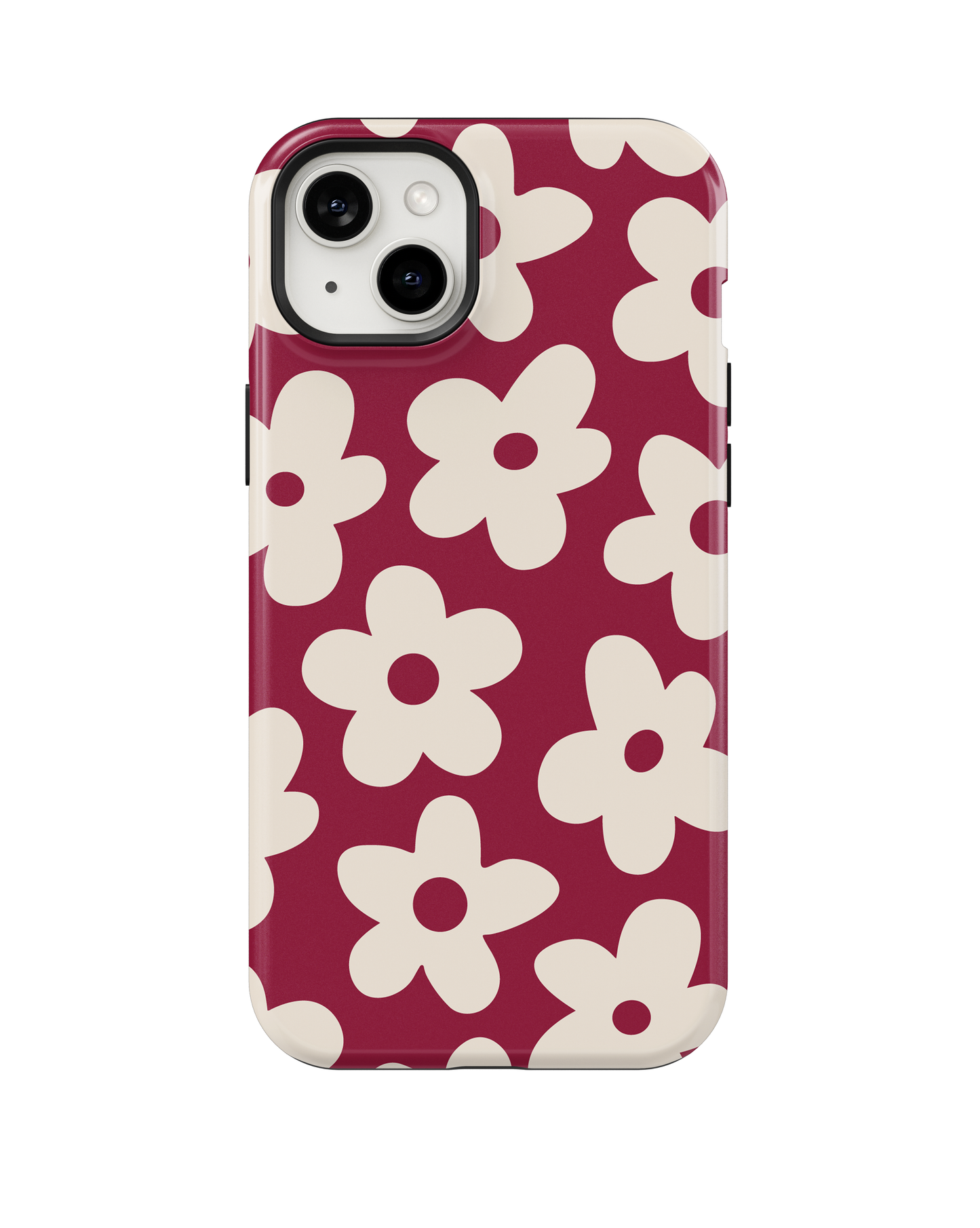 Black Cherry Big Blooms Phone Case