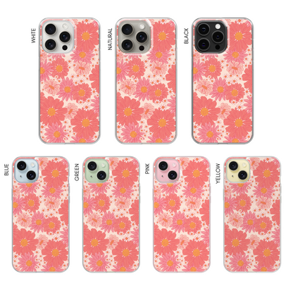 Pink Summer Blooms Clear Case Insert