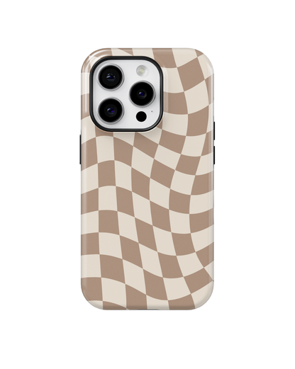 Chestnut Wavy Checkers II Phone Case