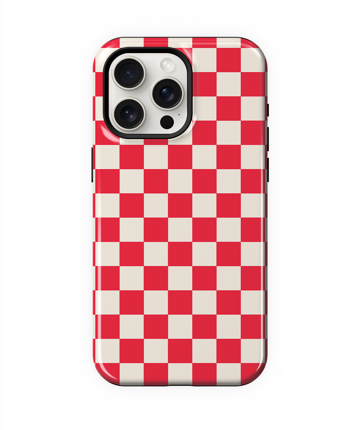 Vermillion Checkers II Phone Case