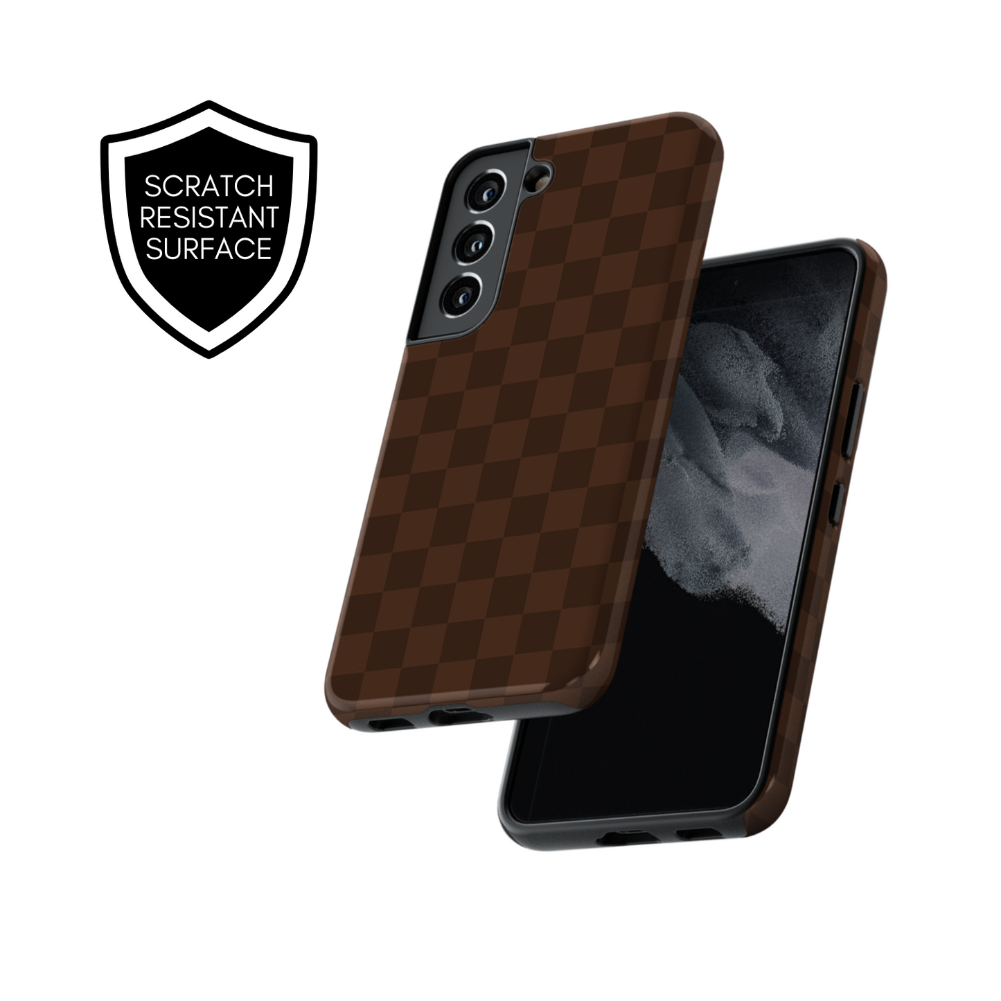 Espresso Checkers Galaxy Case