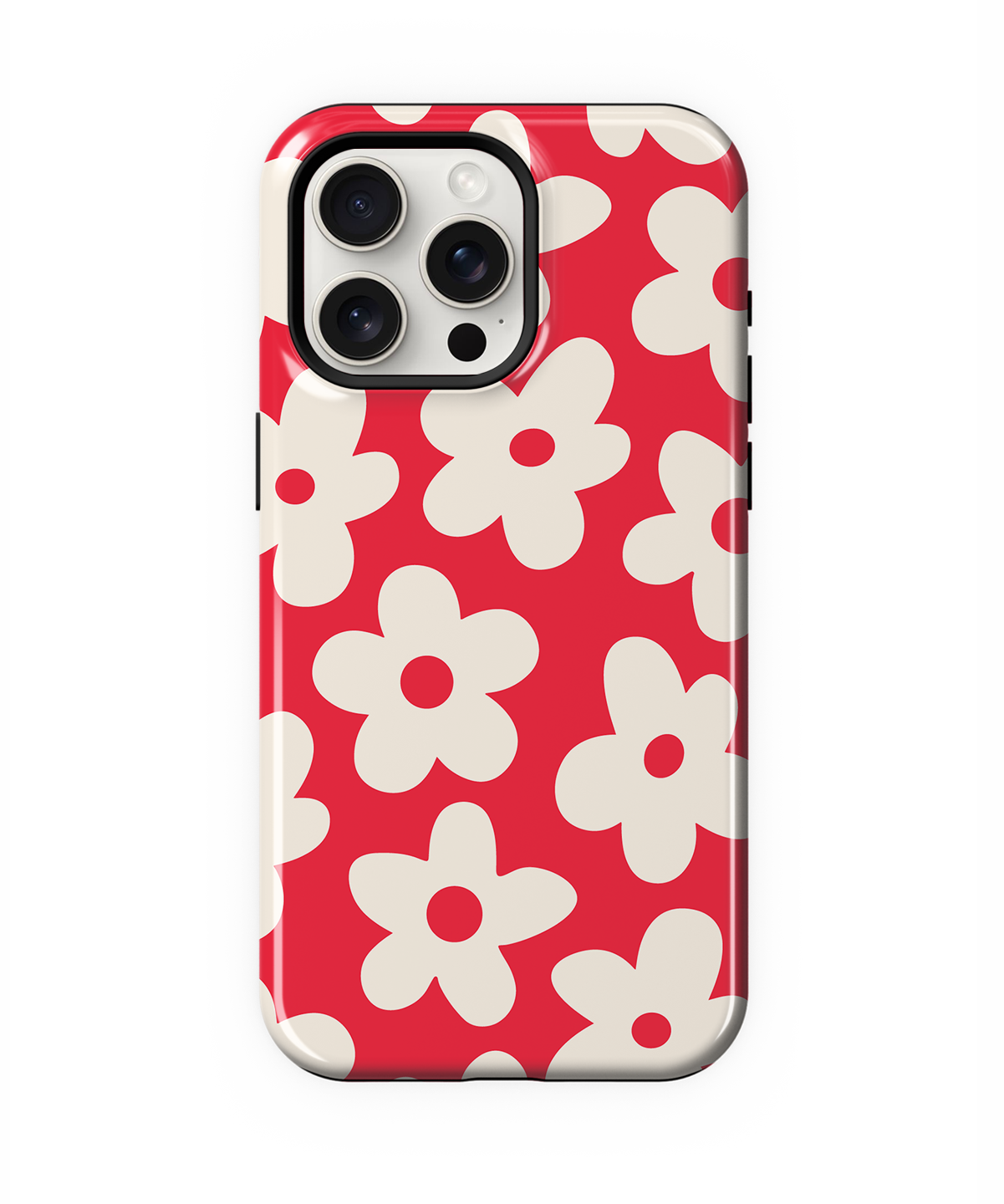 Vermillion Big Blooms Phone Case