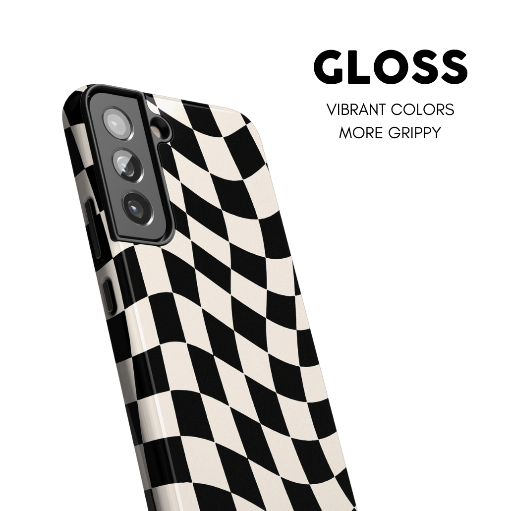 Onyx Wavy Checkers II Galaxy Case