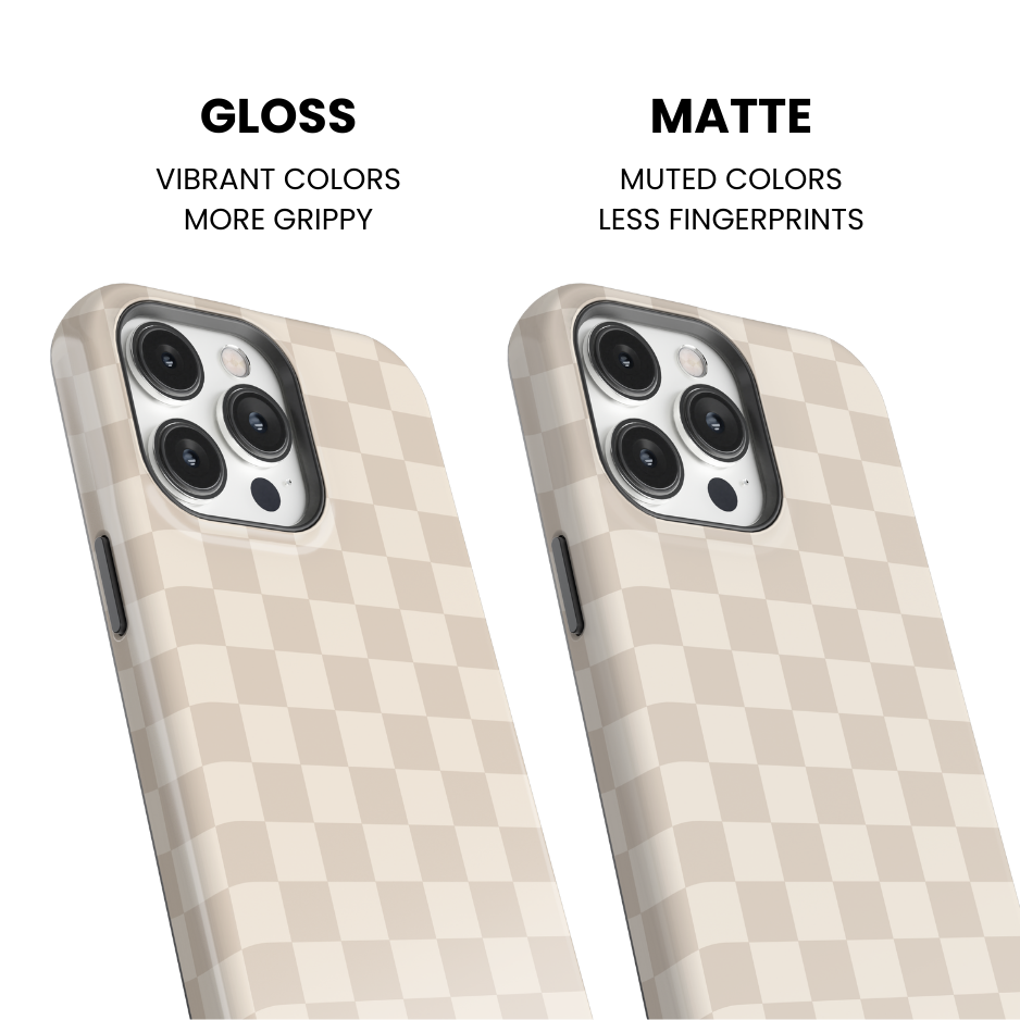 Vanilla Milkshake Checkers Phone Case