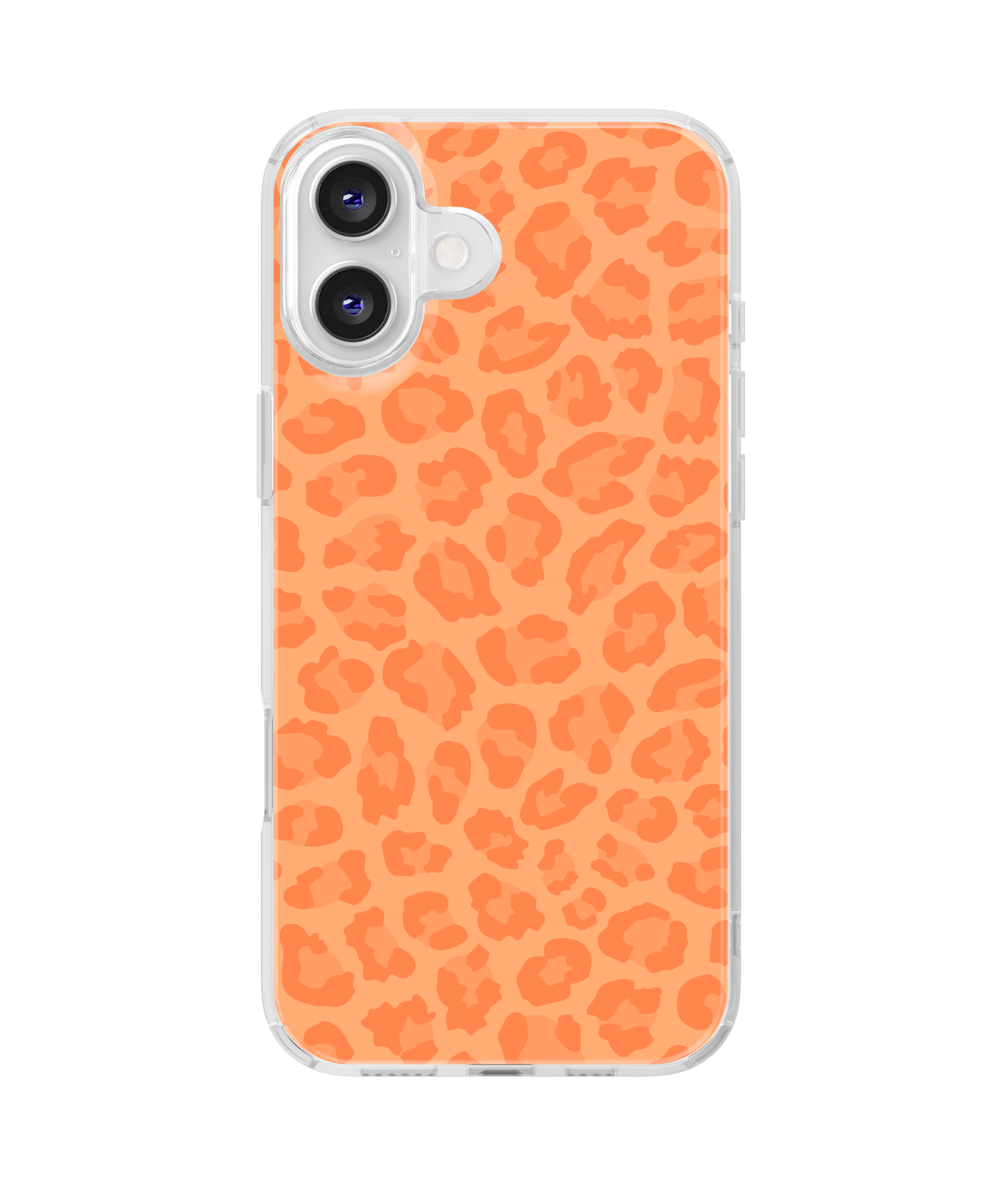 Tangerine Leopard Clear Case Insert