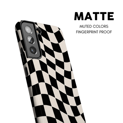 Onyx Wavy Checkers II Galaxy Case