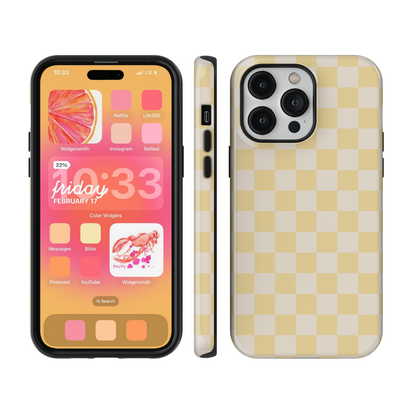 Banana Whispers Checkers II Phone Case