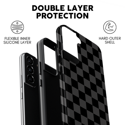 Onyx Checkers Galaxy Case