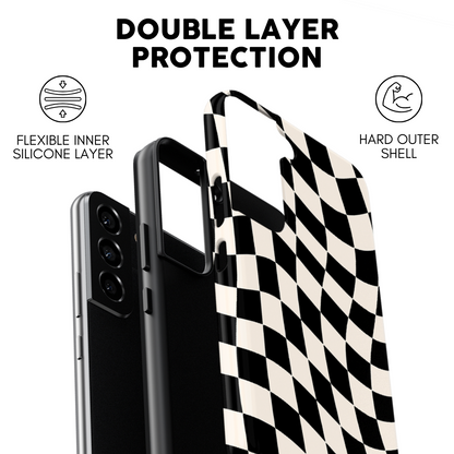 Onyx Wavy Checkers II Galaxy Case