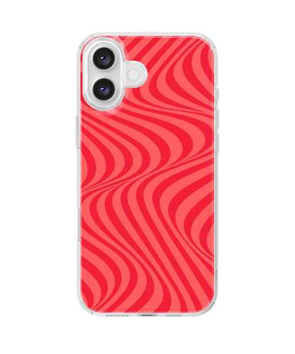 Vermillion Swirls Clear Case Insert