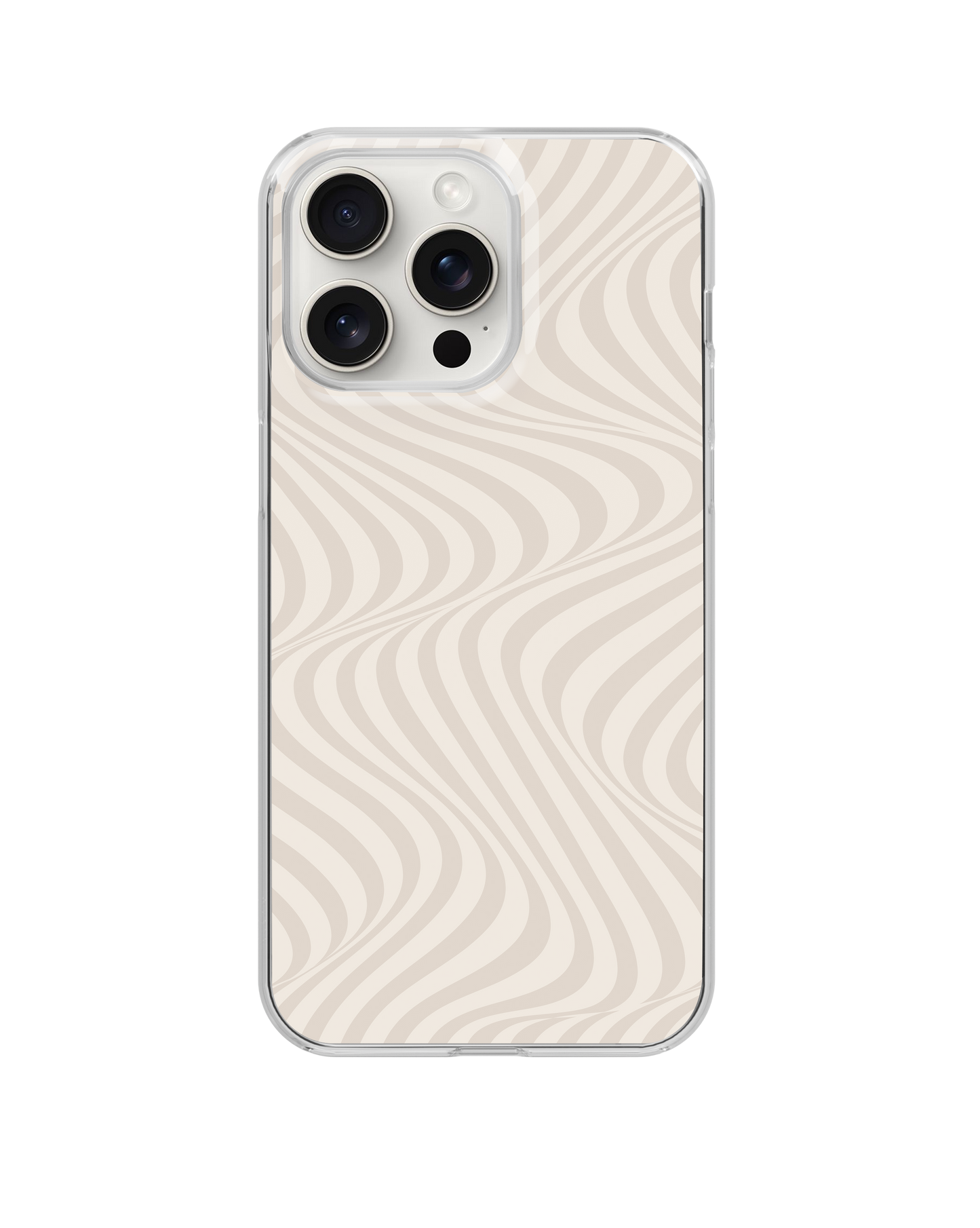 Vanilla Swirls Clear Case Insert