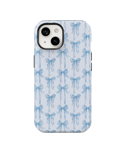 Blue Blushing Bows Phone Case