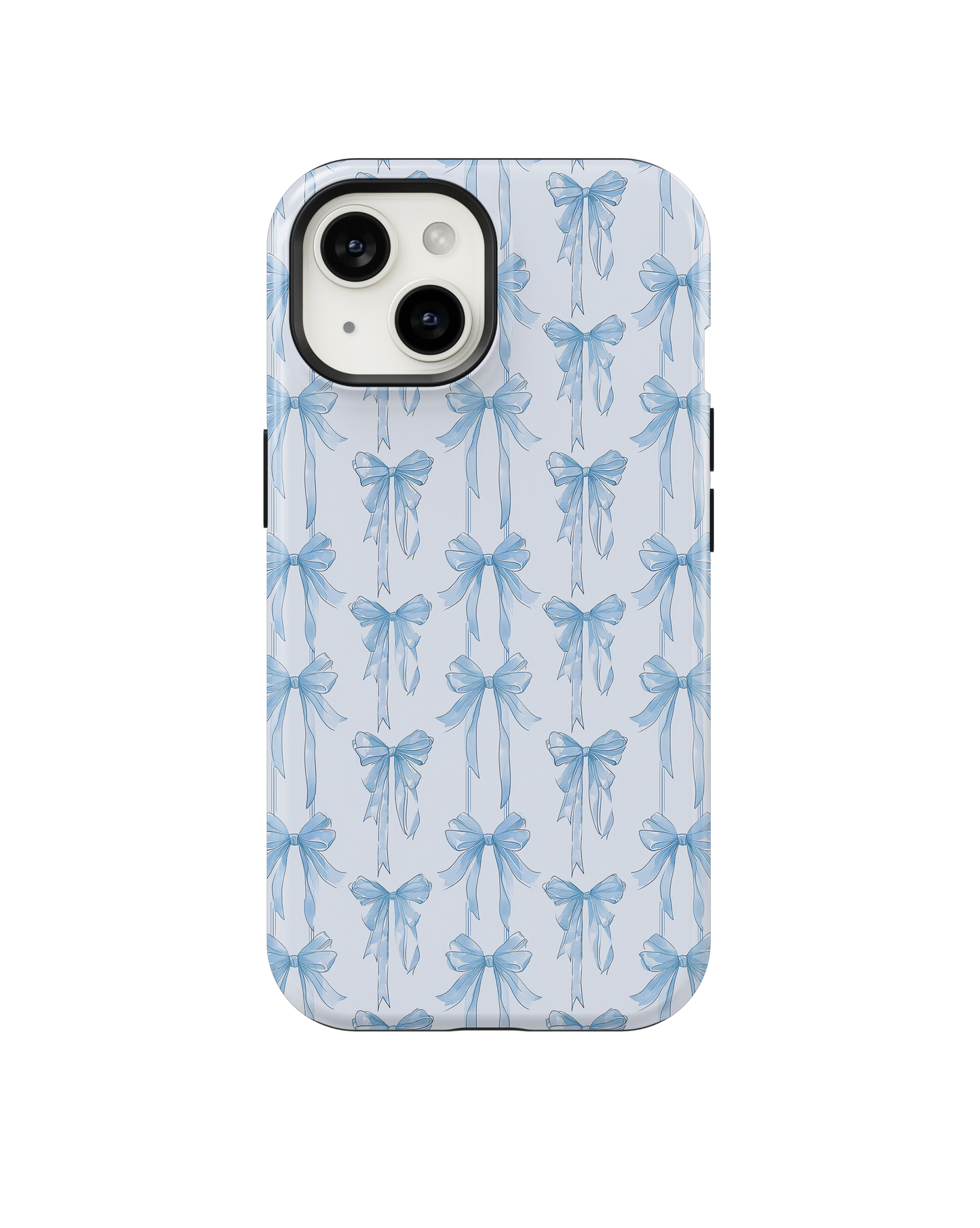 Blue Blushing Bows Phone Case