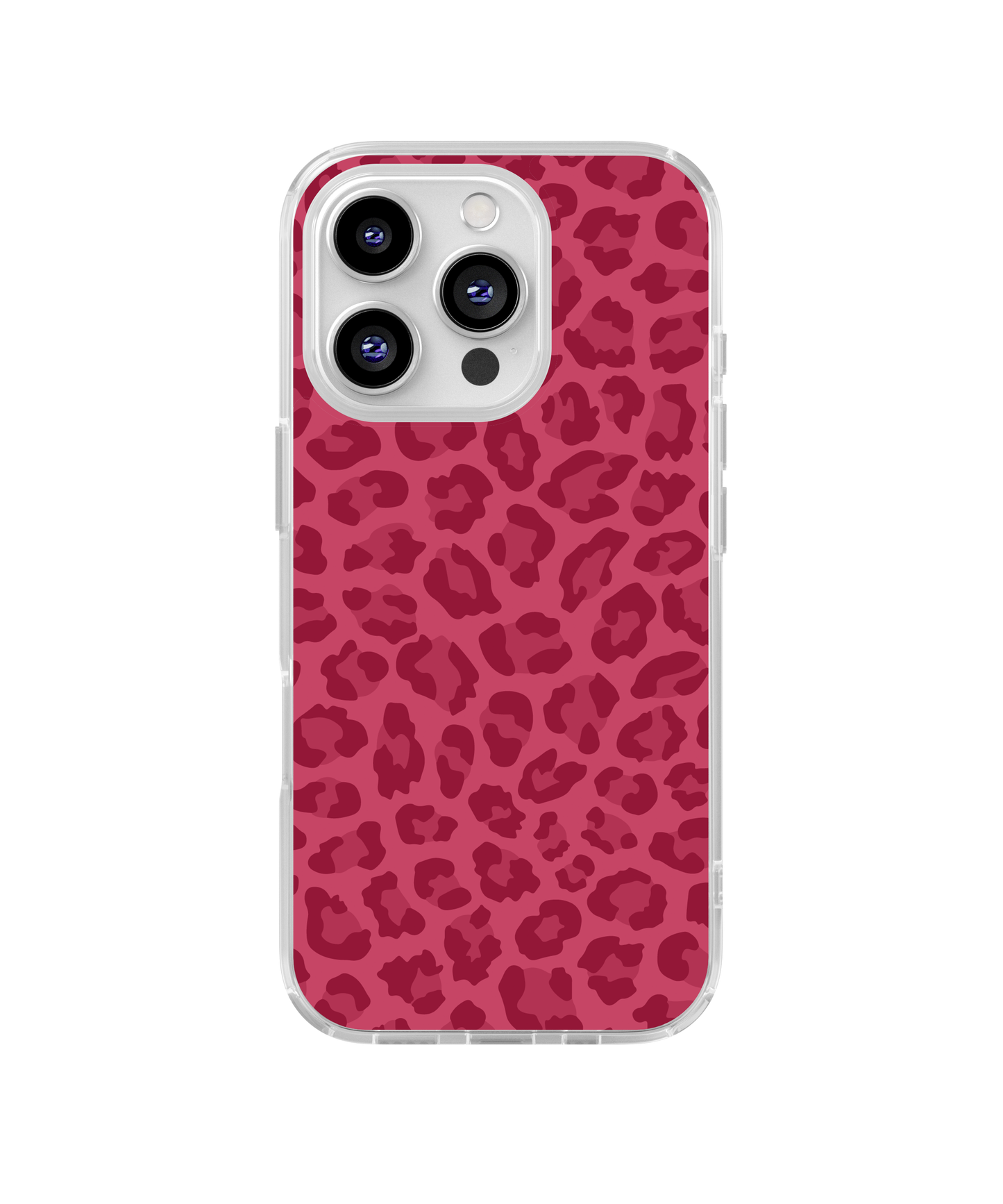 Black Cherry Leopard Clear Case Insert