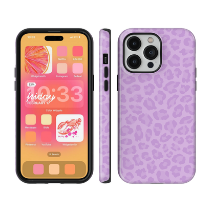 Lilac Leopard Phone Case