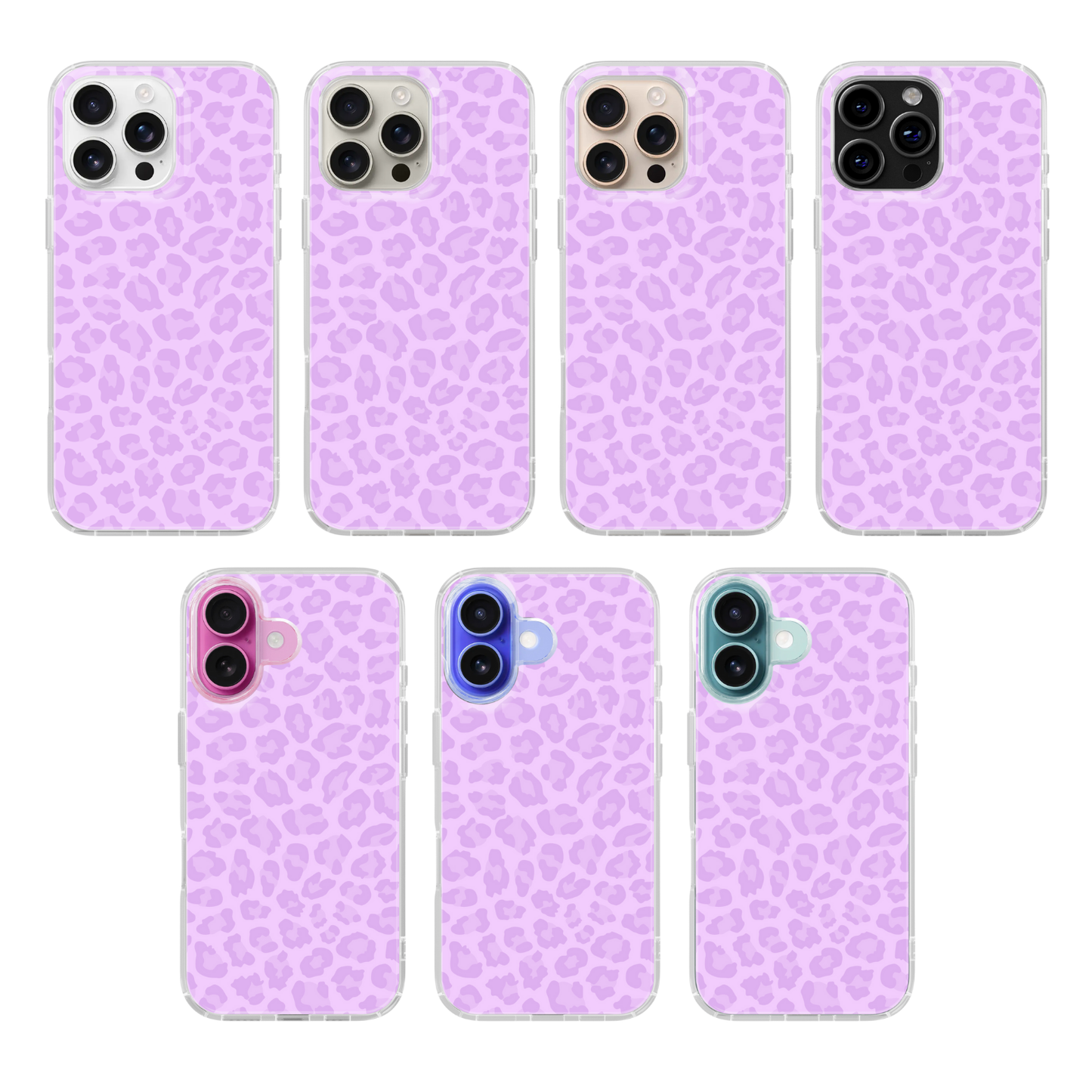 Lilac Leopard Clear Case Insert