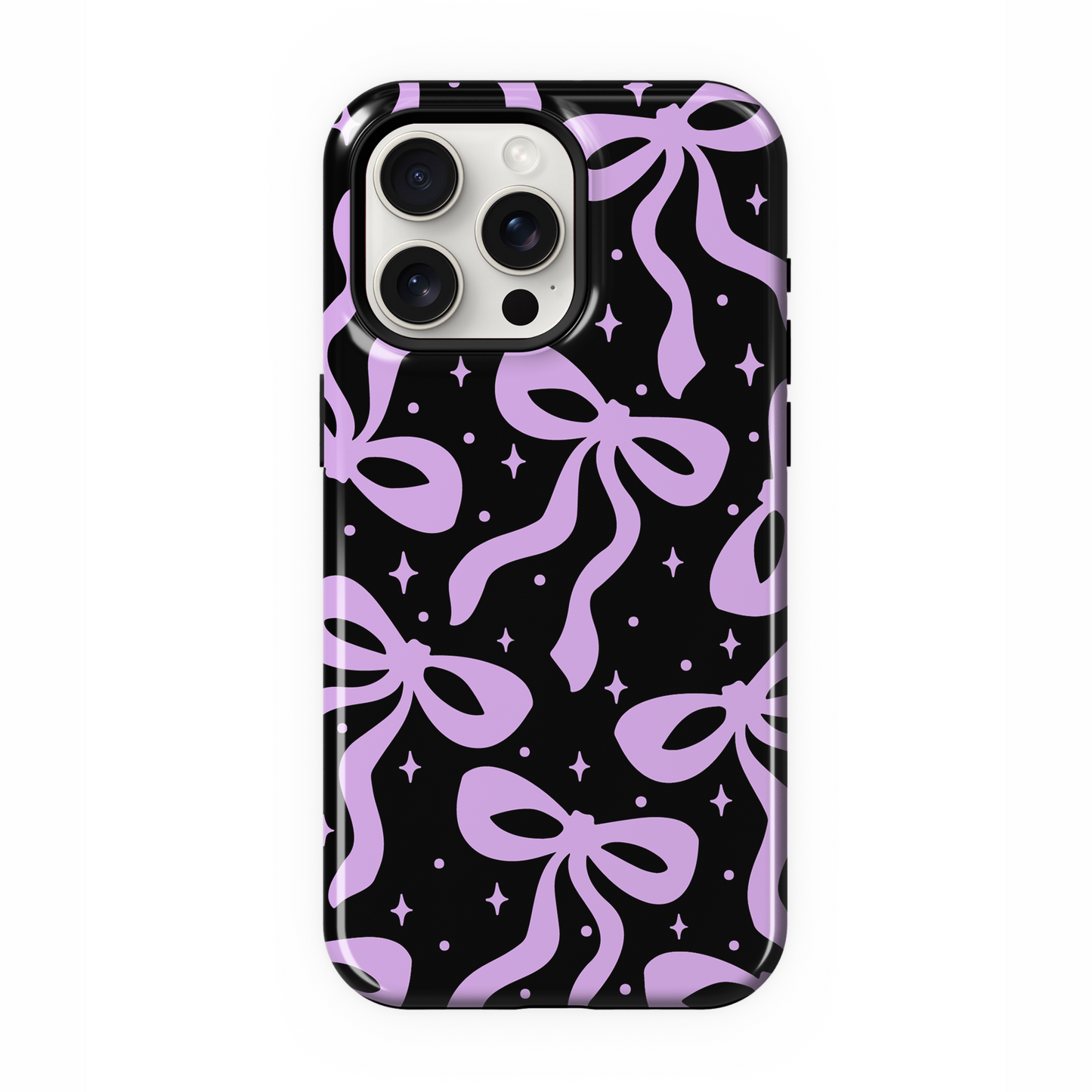 Lilac & Lace Bows II Phone Case