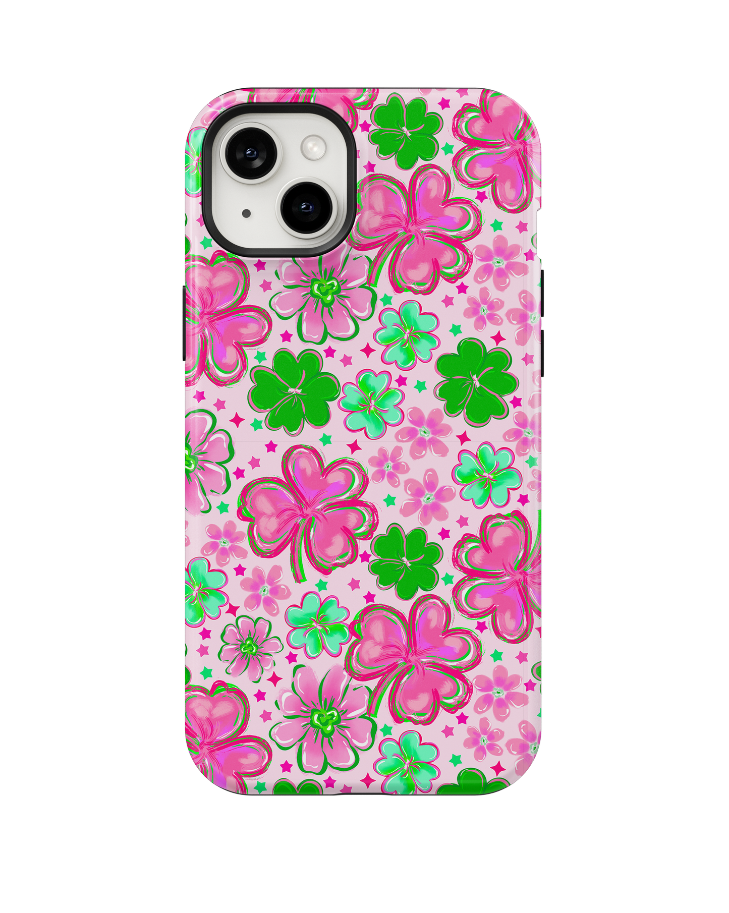 Pink Four-Leaf Frenzy Phone Case