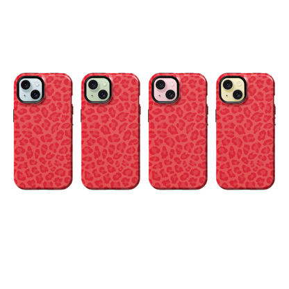 Vermillion Leopard Phone Case