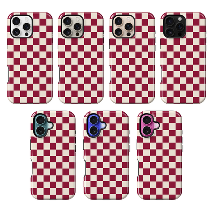 Black Cherry Checkers II Phone Case