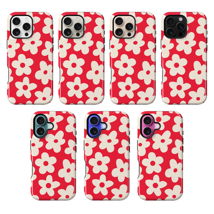 Vermillion Big Blooms Phone Case