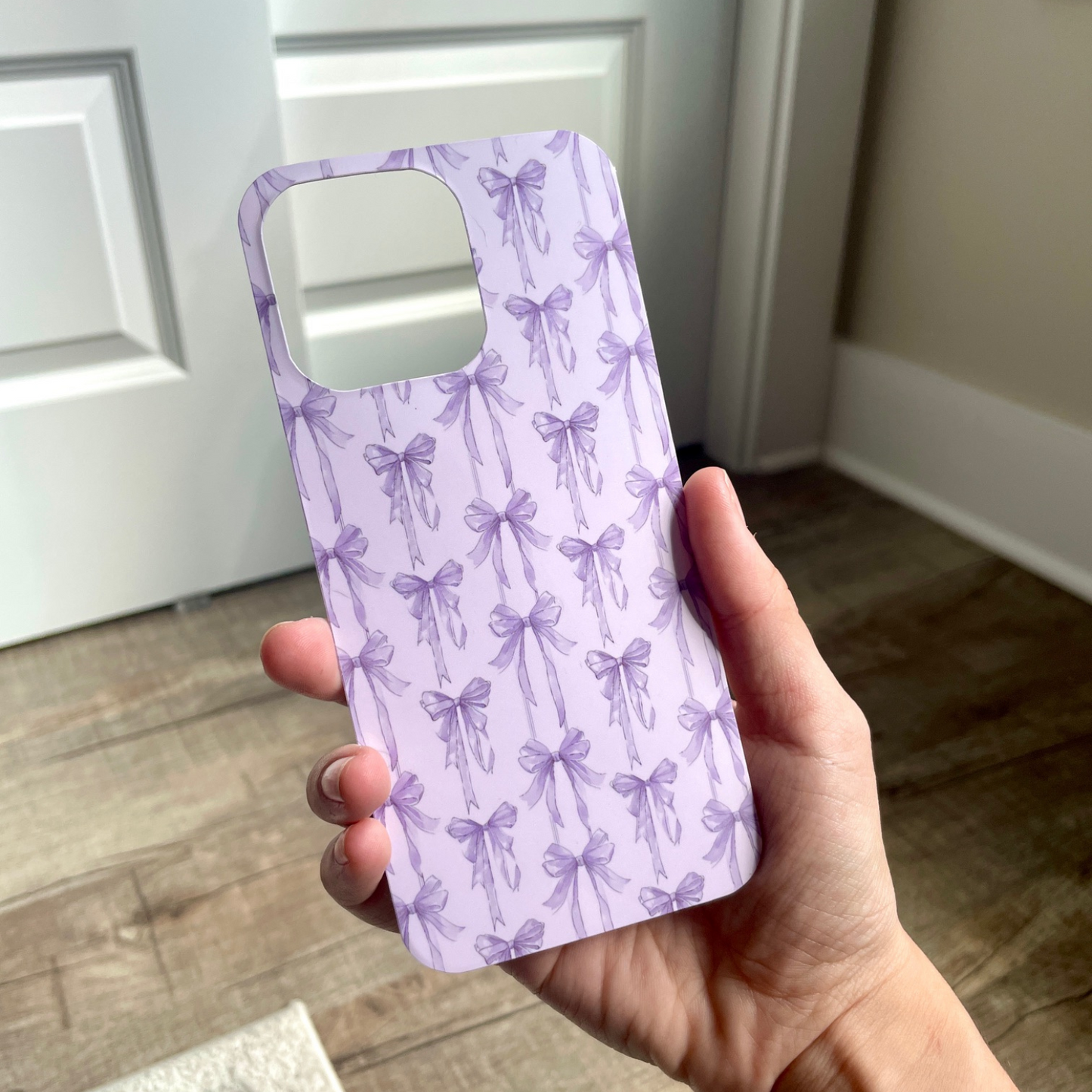 Lilac Blushing Bows Clear Case Insert