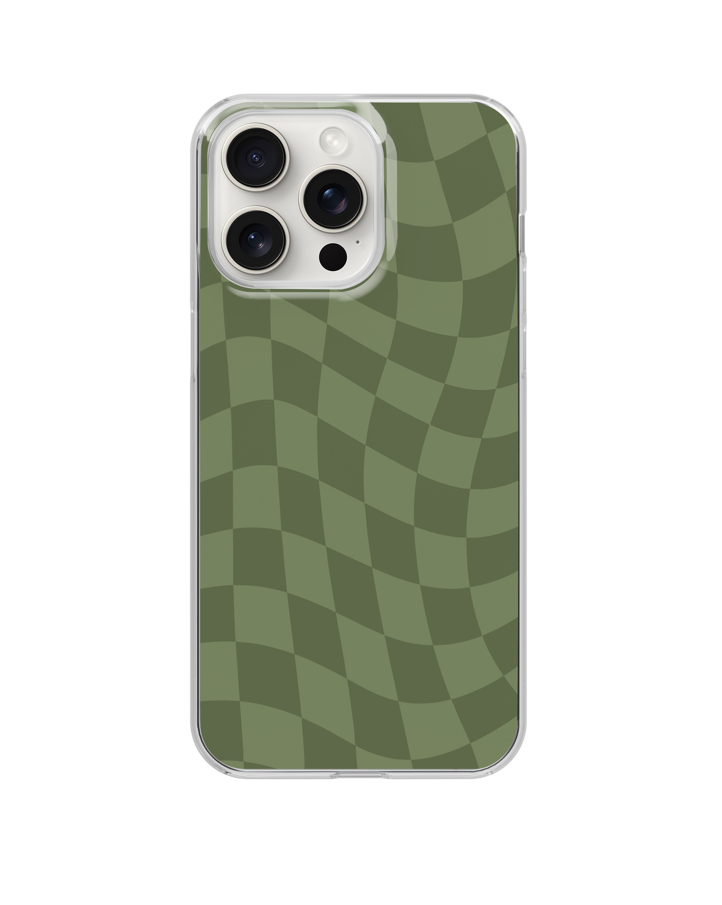 Moss Wavy Checkers Clear Case Insert