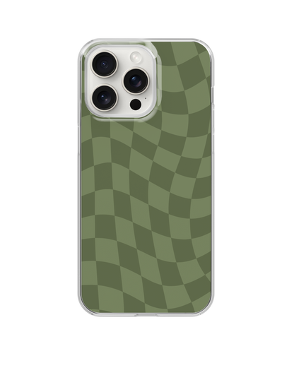 Moss Wavy Checkers Clear Case Insert