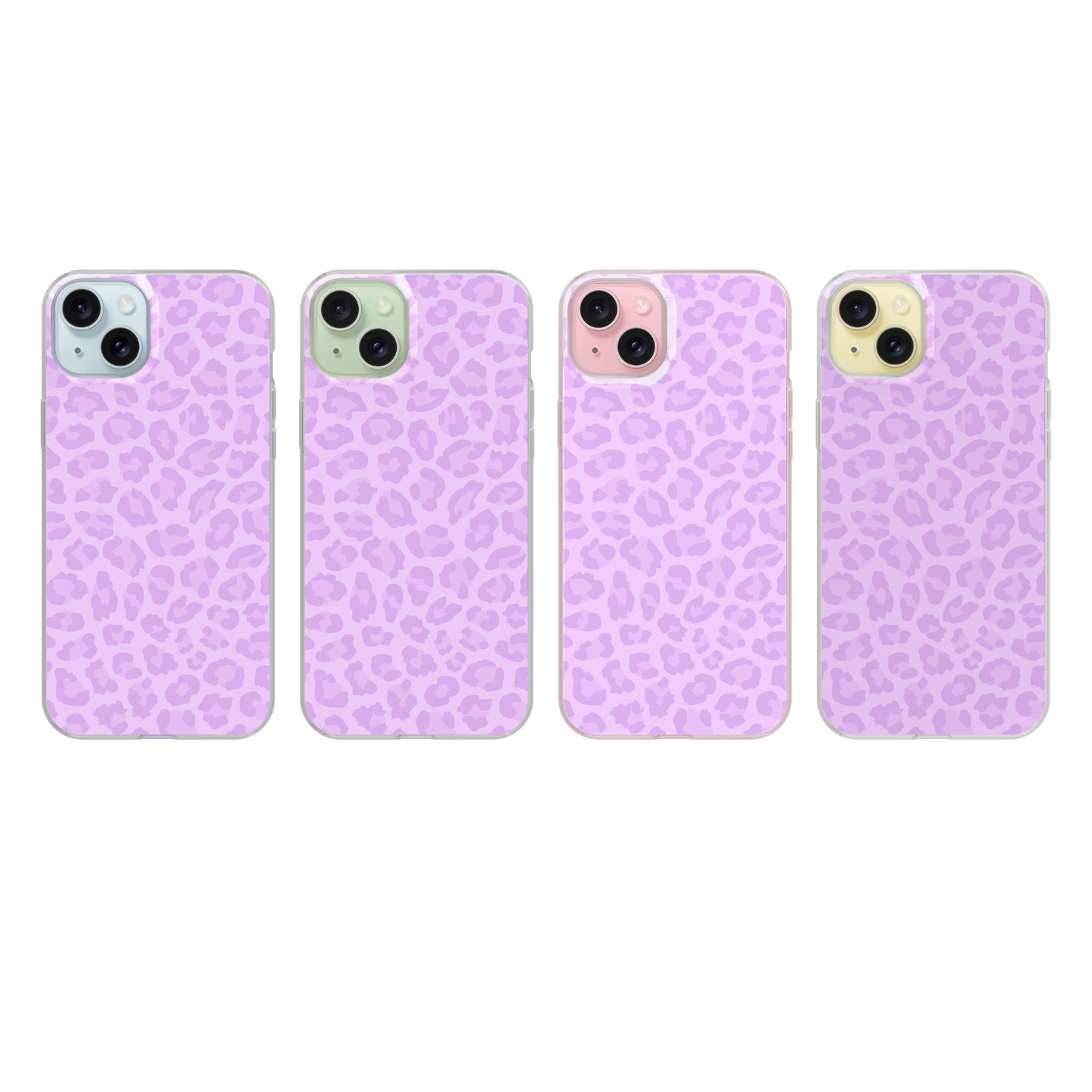 Lilac Leopard Clear Case Insert