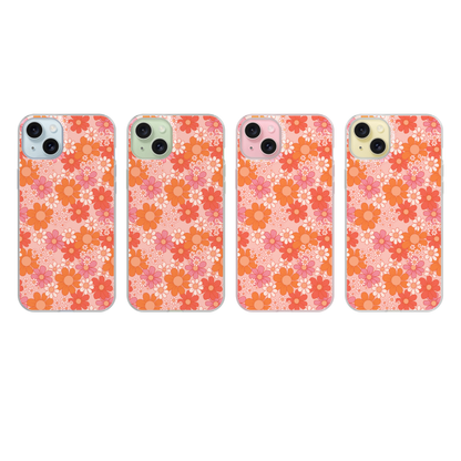 Pink & Orange Petal Perfect Clear Case Insert