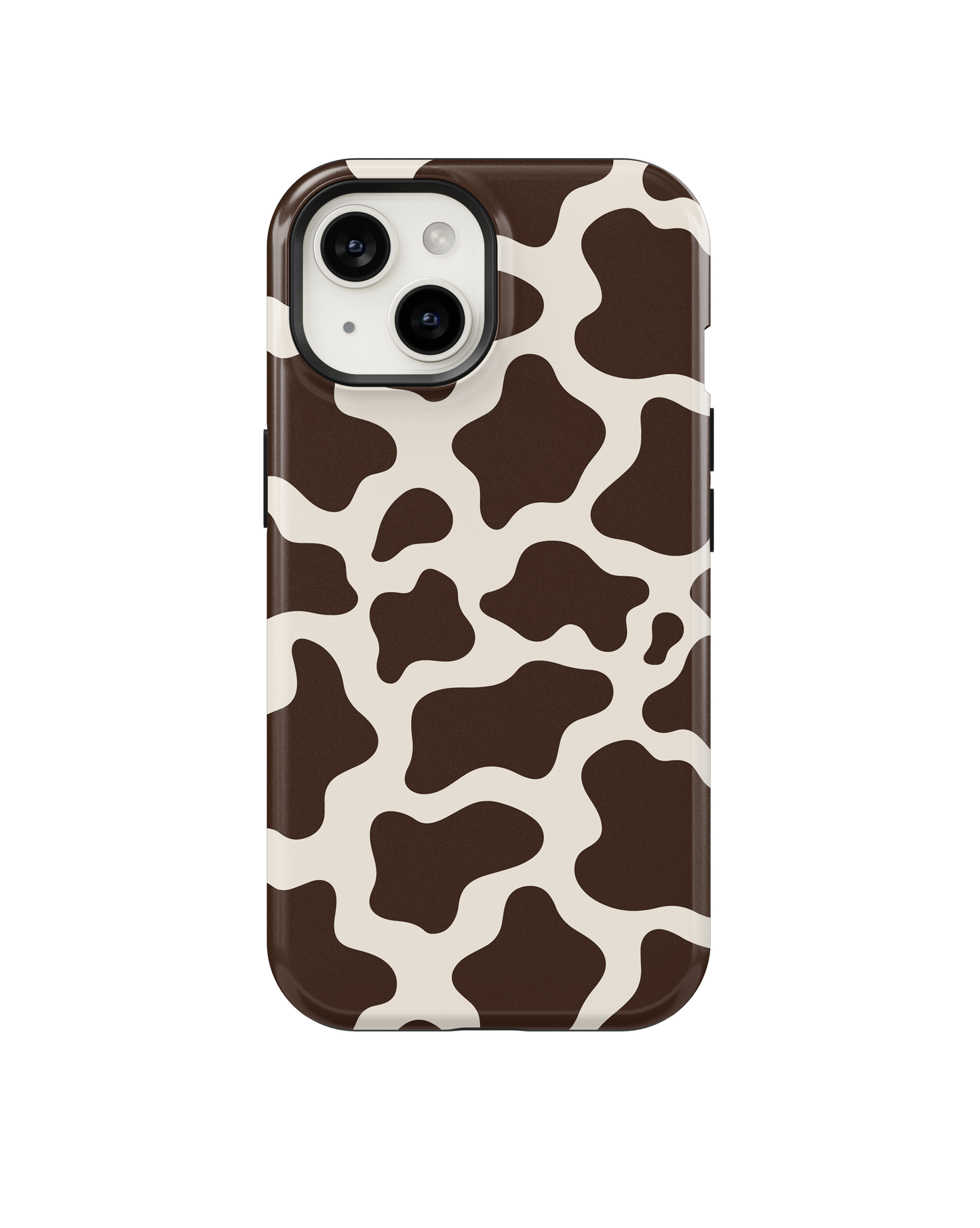 Espresso Cow Print Phone Case