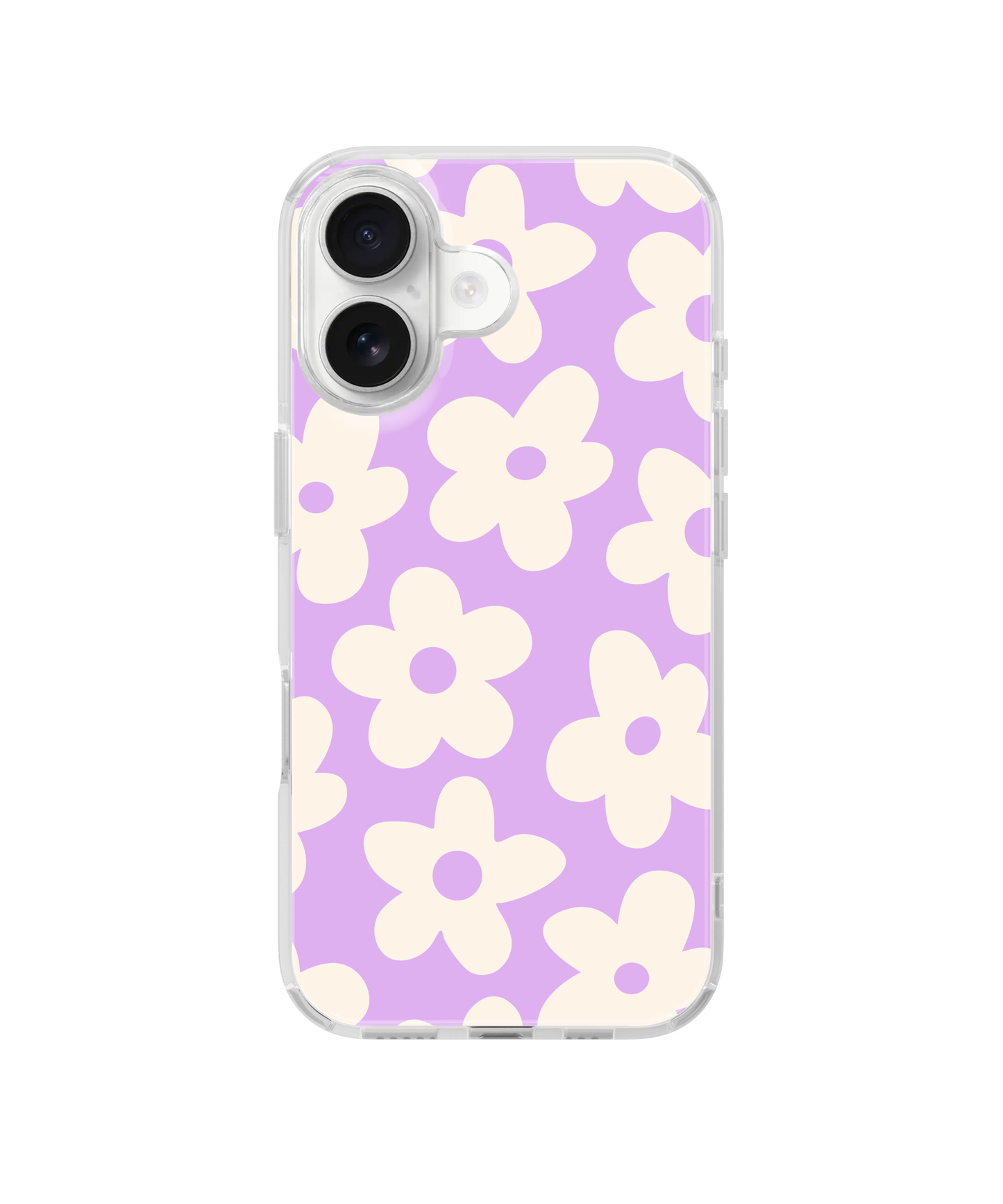 Lilac Big Blooms Clear Case Insert