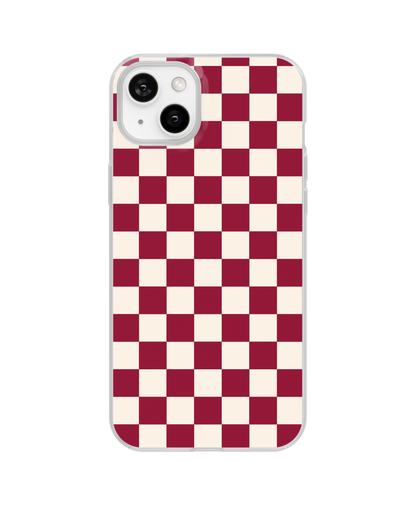 Black Cherry Checkers II Clear Case Insert