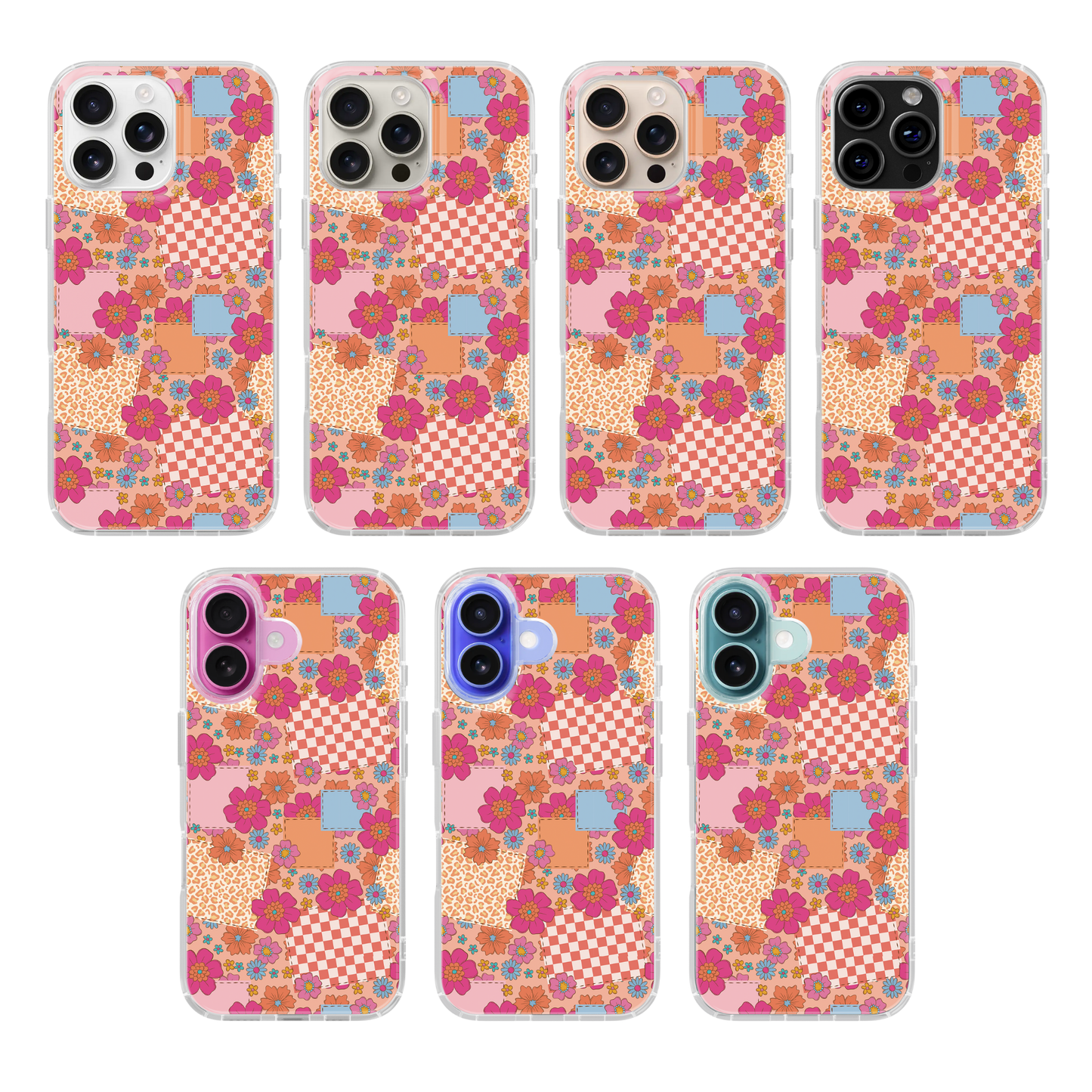 Petal Patchwork Clear Case Insert