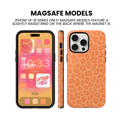 Tangerine Leopard Phone Case