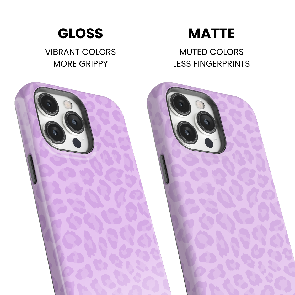 Lilac Leopard Phone Case