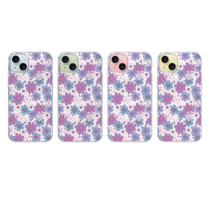 Blue & Purple Petal Perfect Clear Case Insert