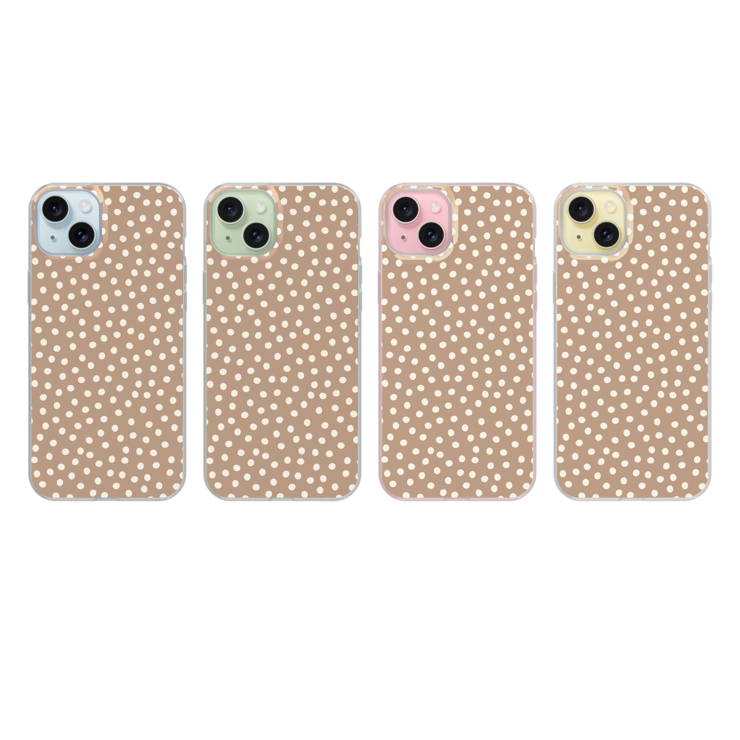 Chestnut Dots Clear Case Insert