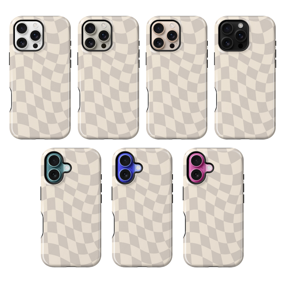 Dust Bunny Wavy Checkers II Phone Case