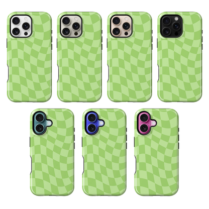 Katydid Wavy Checkers Phone Case