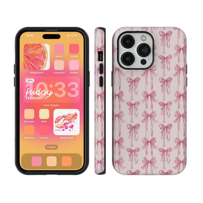 Pink Blushing Bows Phone Case