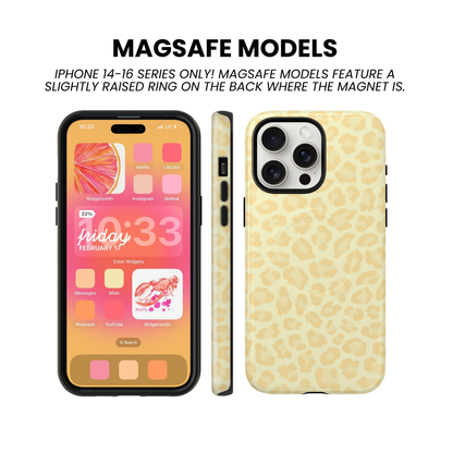 Banana Whispers Leopard Phone Case