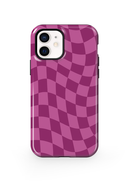 Velvet Wavy Checkers Phone Case