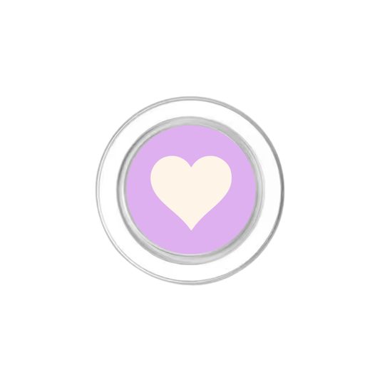 Lilac Heart Phone Grip Insert