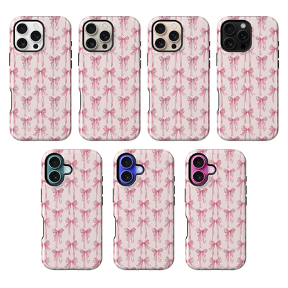 Pink Blushing Bows Phone Case