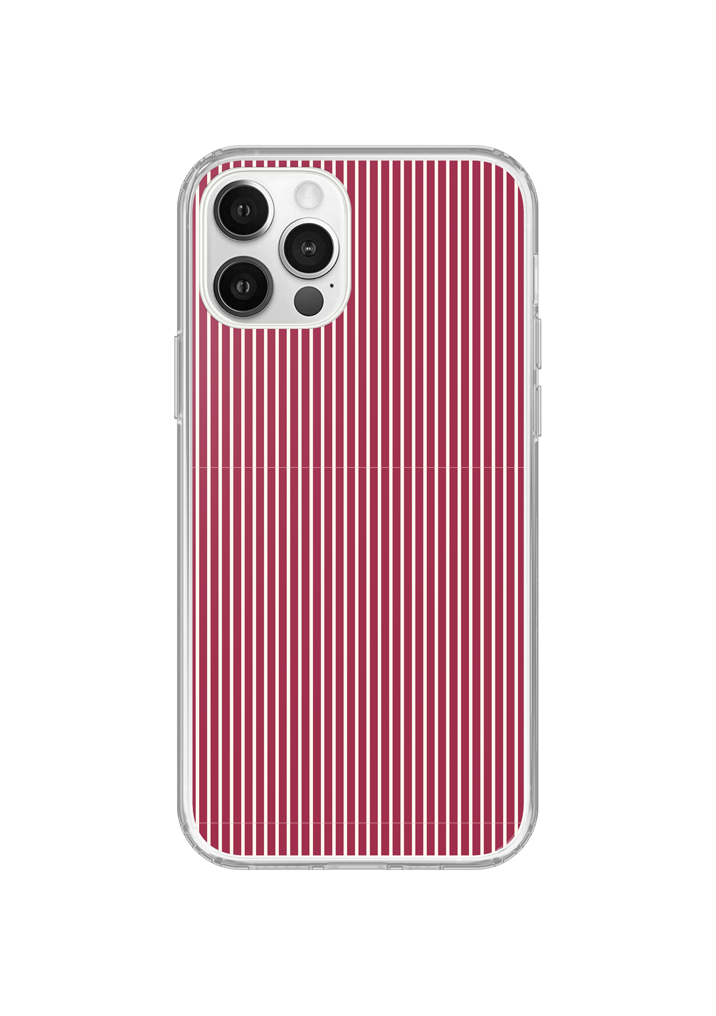 Black Cherry Pinstripes Clear Case Insert