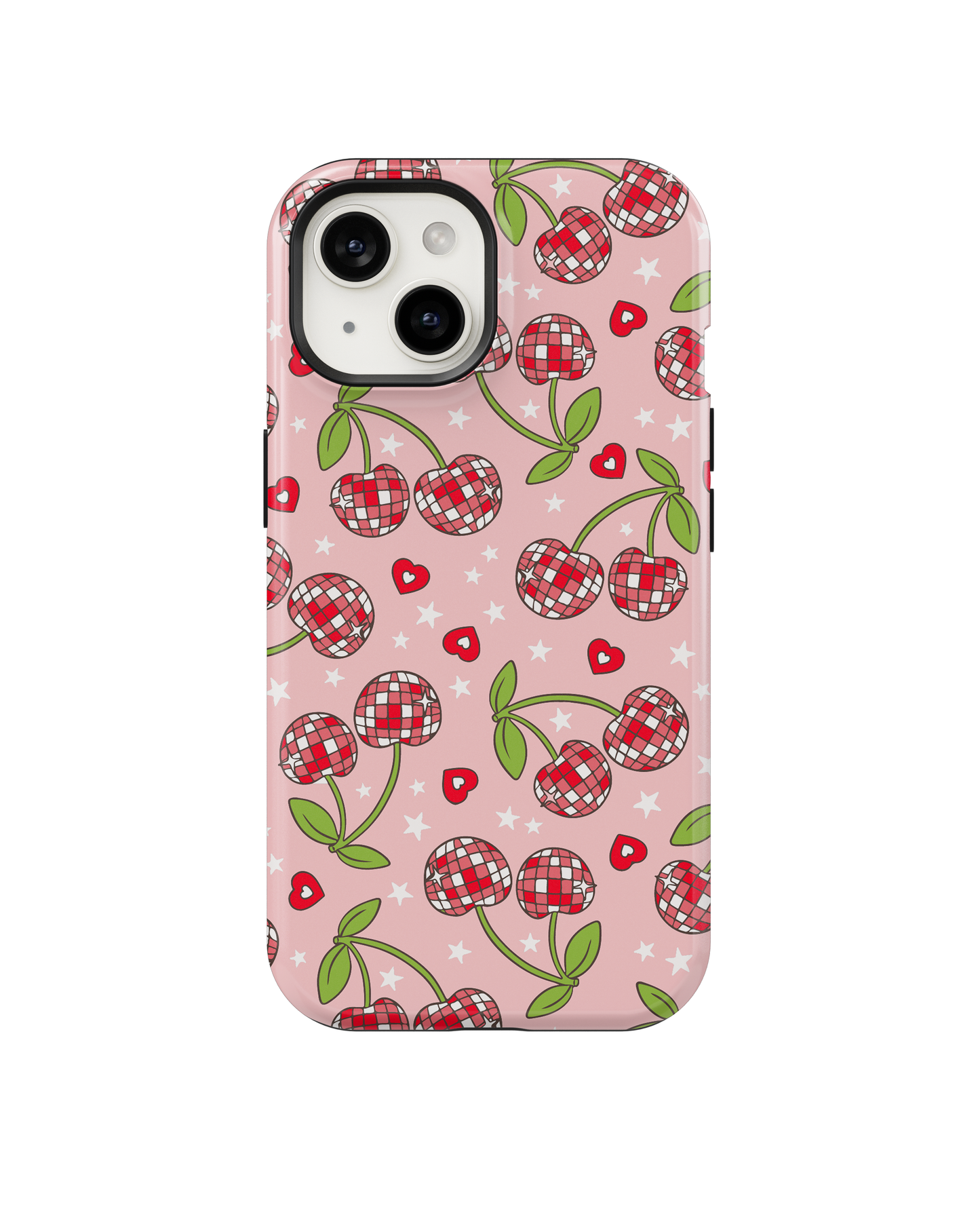 Pink & Red Disco Cherries Phone Case