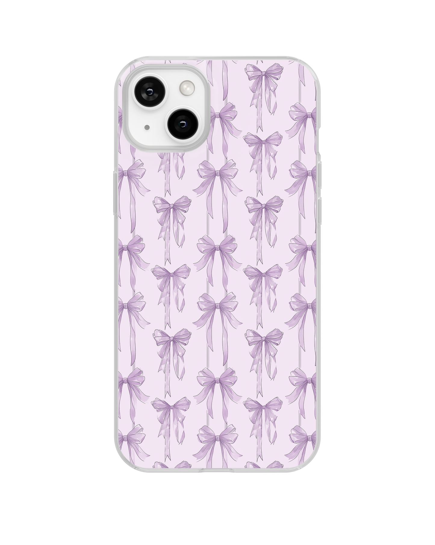 Lilac Blushing Bows Clear Case Insert